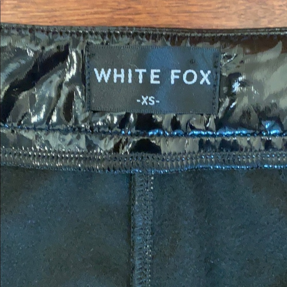 White Fox High Rise Double Take Latex Leather Pant - Picture 7 of 8
